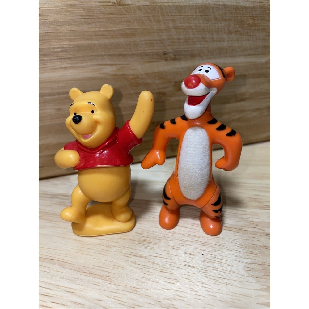 Disney Winnie the Pooh 3" PVC Figures Pooh‎ and Tigger Toys Cake Toppers